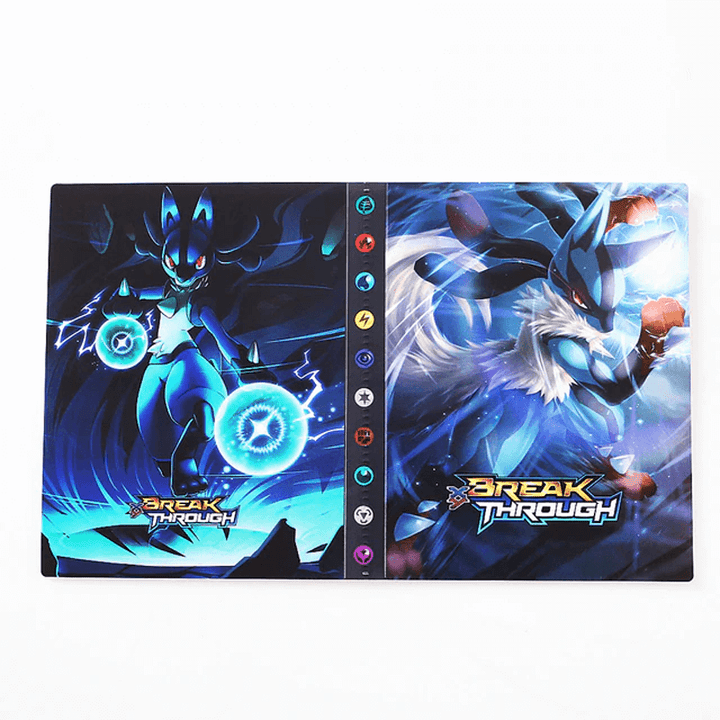 Trading card storage binder, a 240-card album with card sleeves for optimal protection.