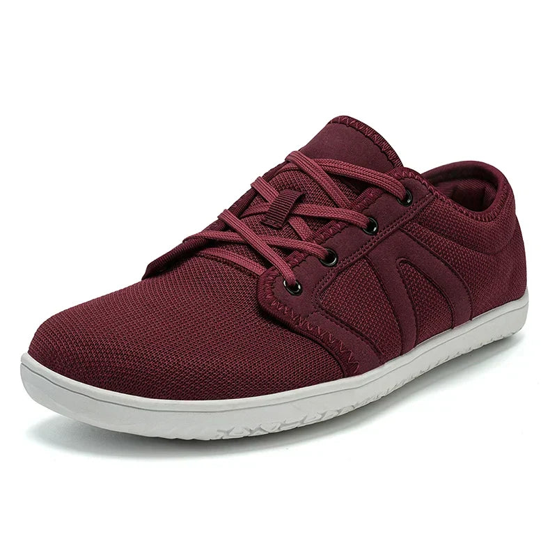 Wide toe box barefoot shoes, unisex, flexible for natural foot splay & all-day comfort.