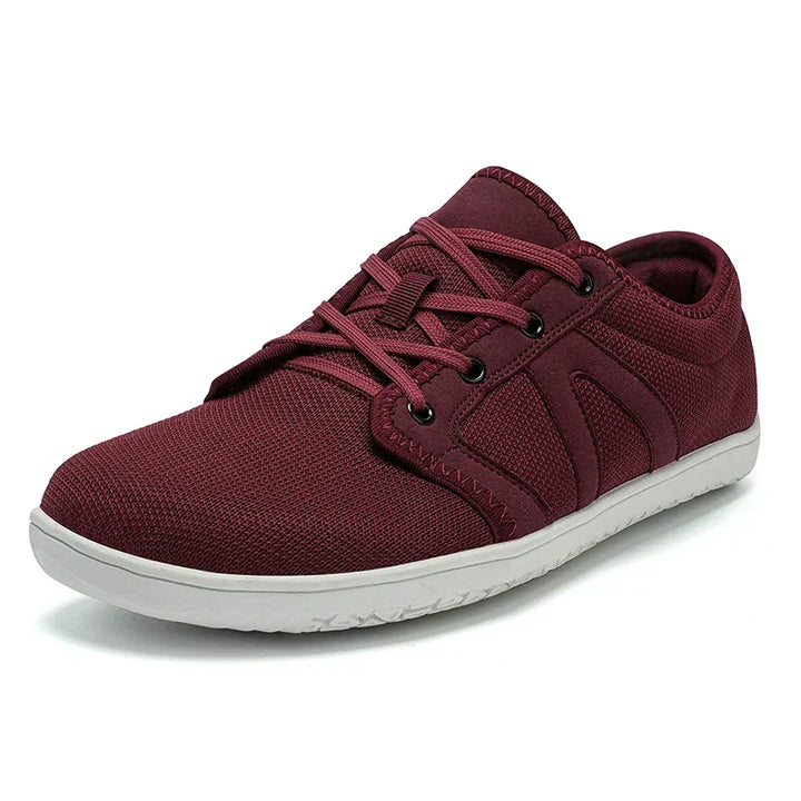 Wide toe box barefoot shoes, unisex, flexible for natural foot splay & all-day comfort.