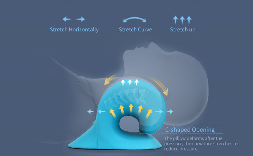 Cervical traction support for pain relief in neck and shoulders