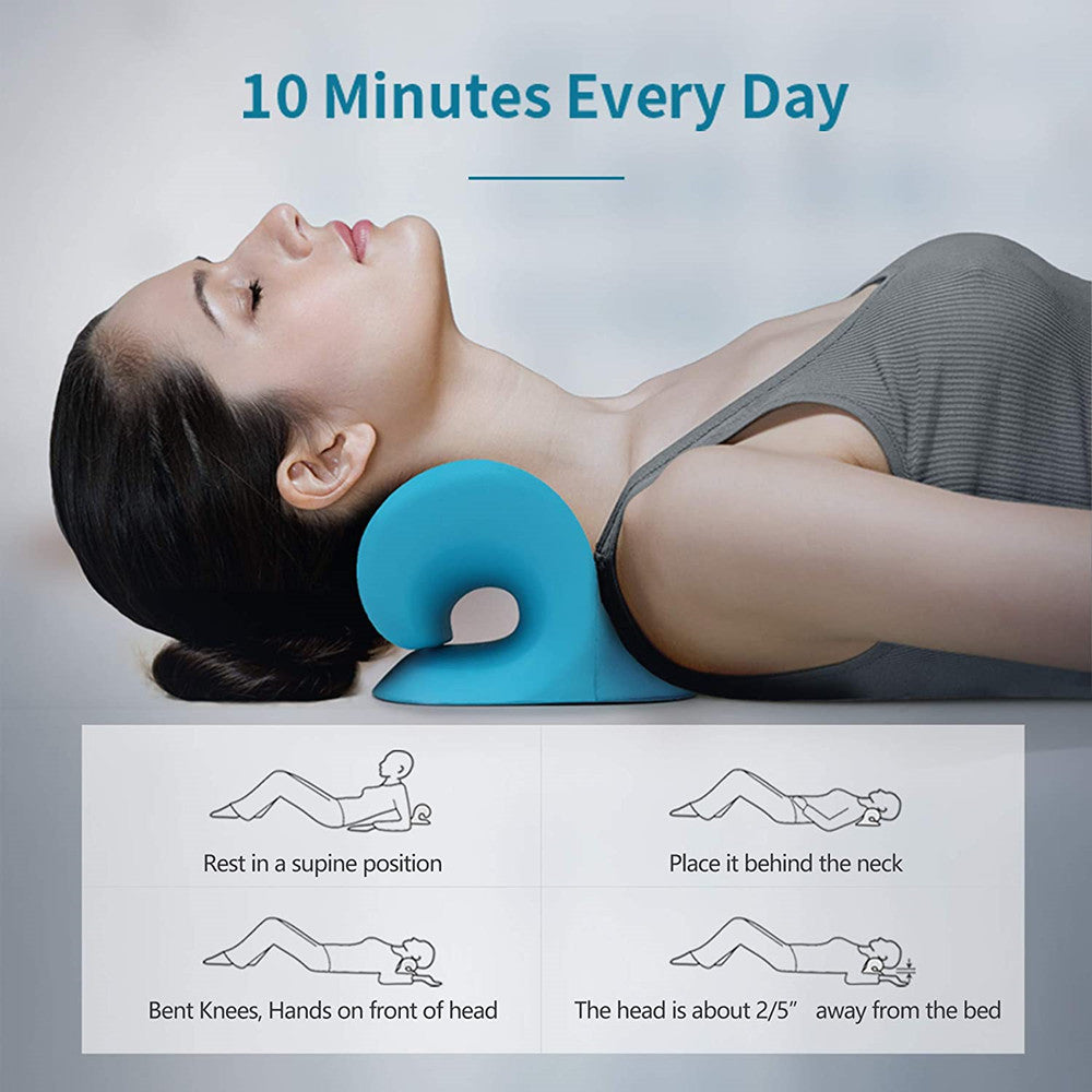 Shoulder pain relief tool: unisex cervical neck stretcher cushion