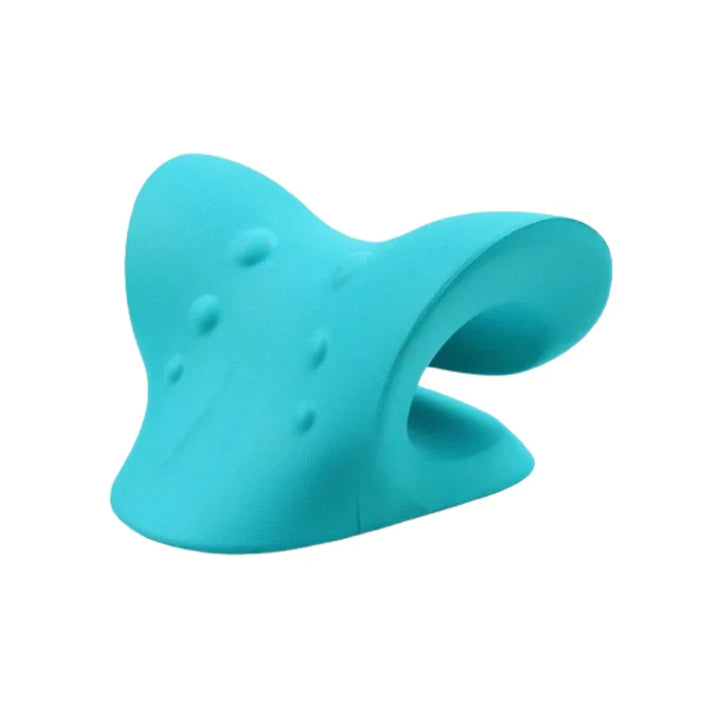 Cervical massage cushion providing traction and pain relief, unisex