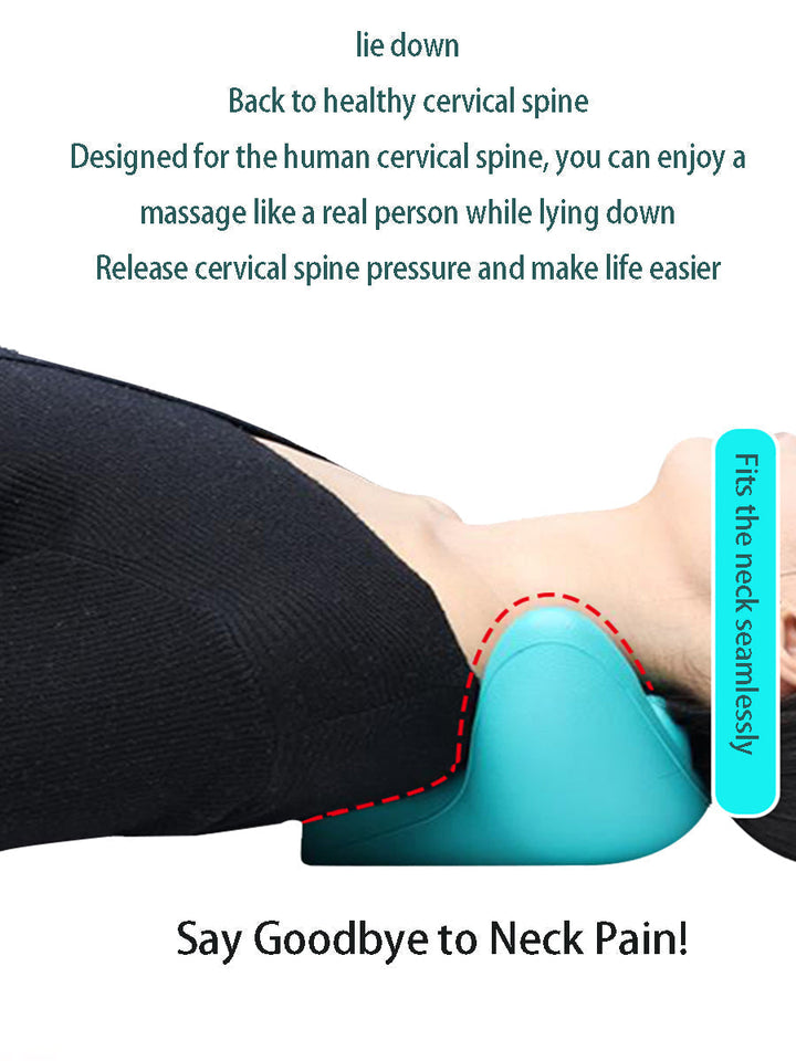 Cervical traction device aiding spinal alignment & relaxation, unisex