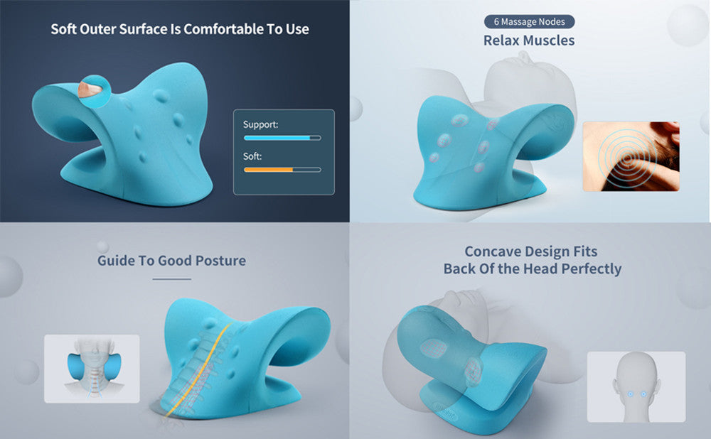 Health and wellness neck stretcher for cervical pain relief, unisex