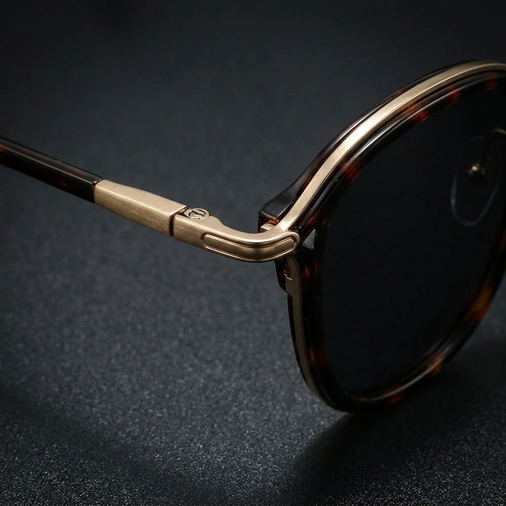 Modern lightweight round sunglasses for unisex fashion. Offers excellent UV protection and chic style.