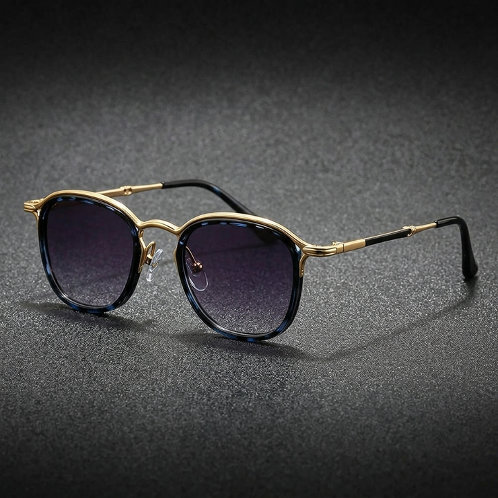 Stylish unisex round sunglasses for sun protection. Chic eyewear with UV & anti-glare for fashion accessories.