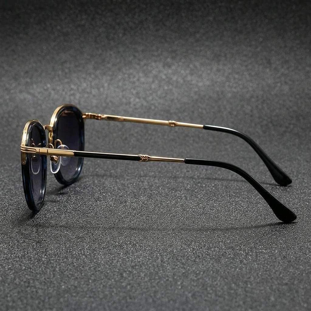 Fashionable unisex round sunglasses, lightweight accessories for everyday style. Features UV protection.