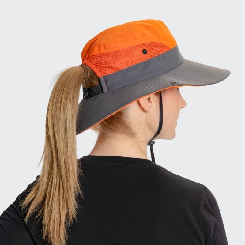 Clara unisex sun hat, a must-have for sun protection during outdoor activities, festivals & beach trips. Adjustable.