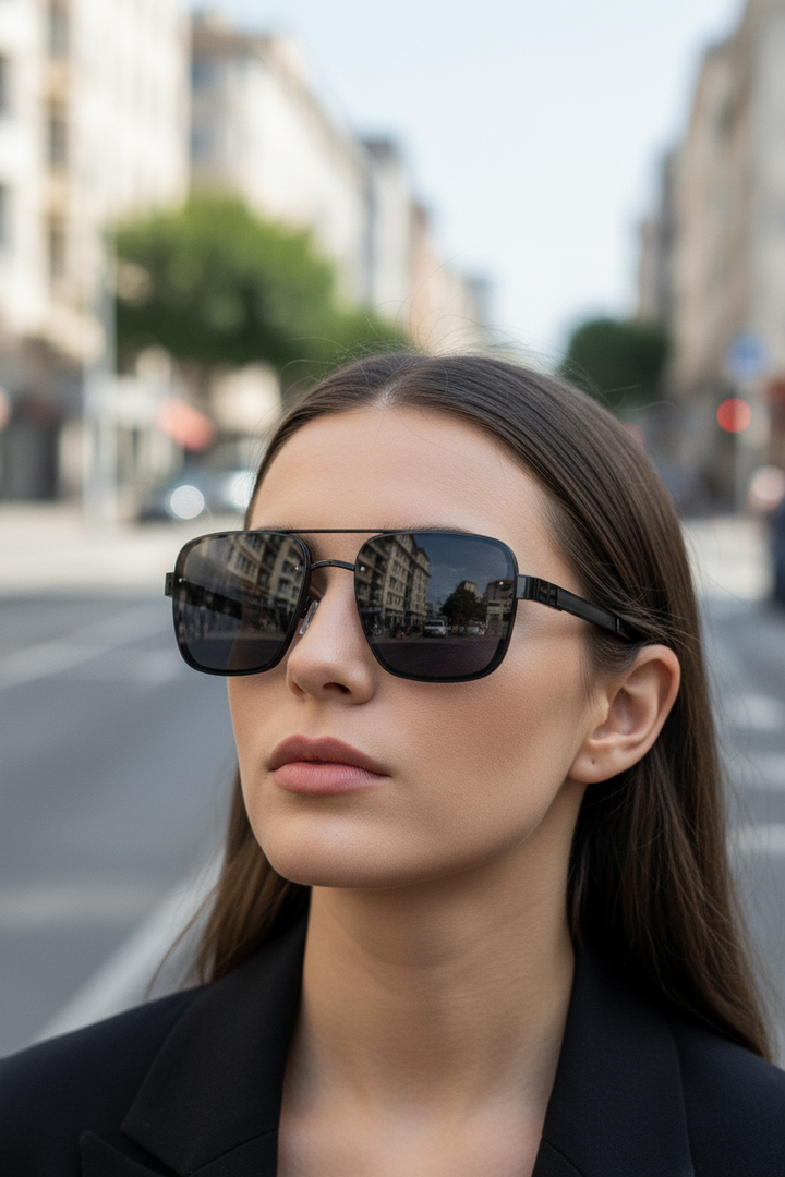 Everyday unisex aviator sunglasses, durable metal frame & lenses for comprehensive UV400 protection.