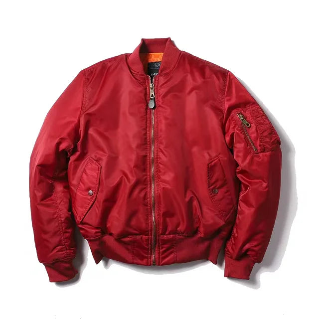 Unisex Classic Bomber Jacket, a stylish zip-up outerwear perfect for casual wear and everyday fashion.