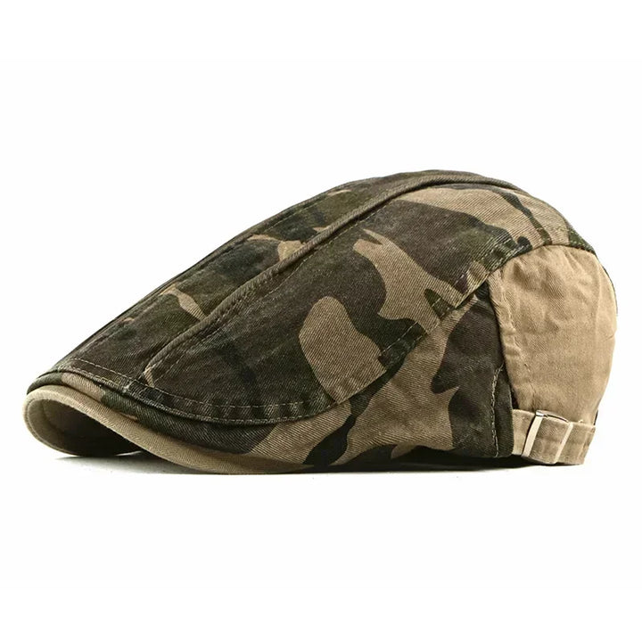 Breathable camo ivy cap, classic design with an adjustable fit for stylish comfort.