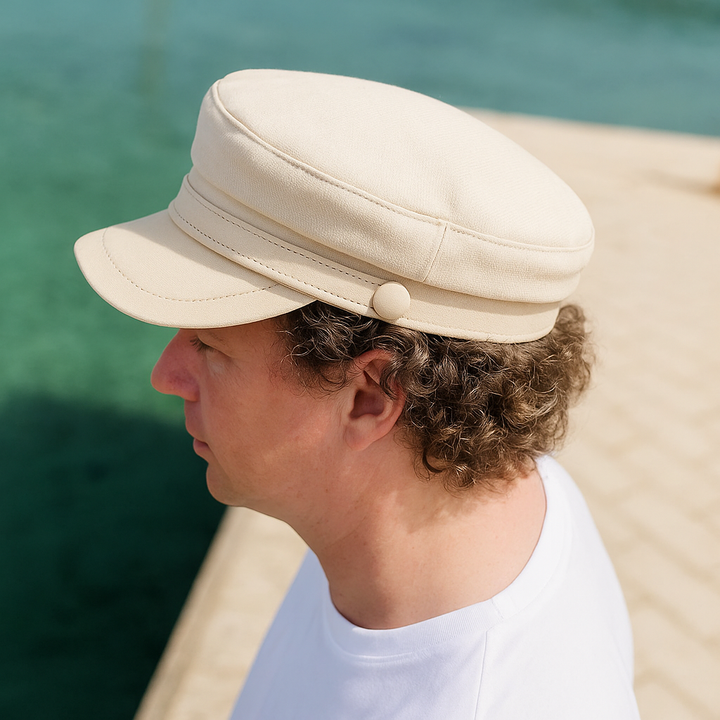 Black Unisex Classic Fisherman Cap. Stylish, durable hat for all seasons and outdoor adventures.