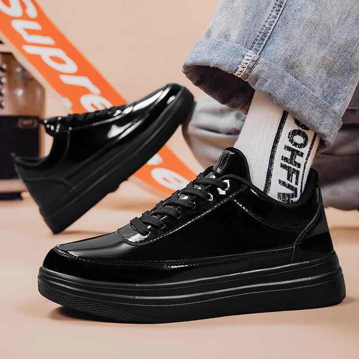 Glossy Classic Legacy Sneakers, providing comfortable, stylish unisex footwear for daily wear.
