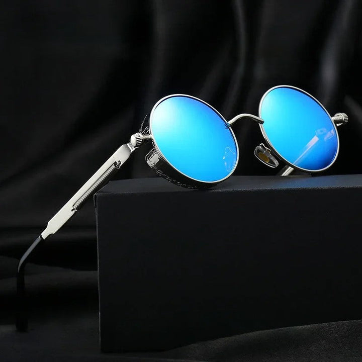 Unisex shades with round frames, perfect for classic eyewear lovers, UV safe.