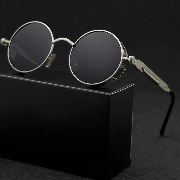 Versatile unisex classic round shades with UV protection and durable frames.