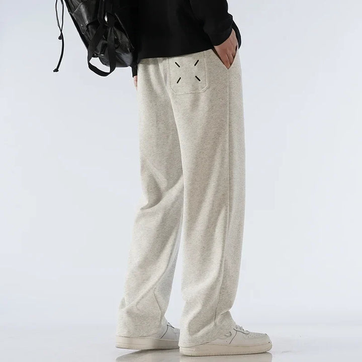 Unisex Cloud Comfort wide-leg sweatpants. Soft, relaxed fit loungewear with adjustable waist for everyday wear.