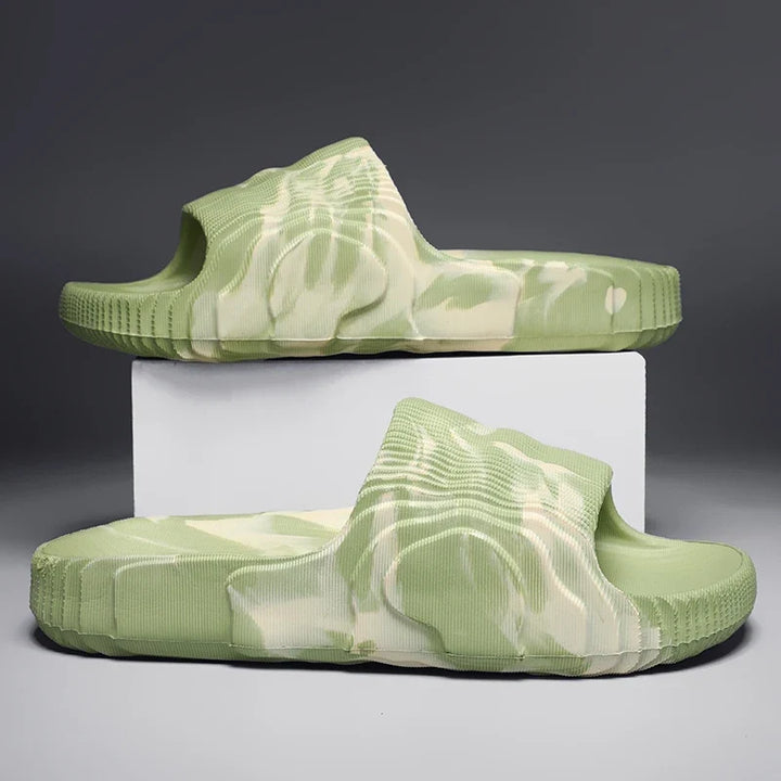 Comfortable unisex Rio slides with cloud-soft cushioning, perfect lightweight summer sandals.