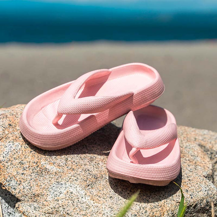 Alex Platform Slippers, comfortable thong design, perfect for casual summer outings and loungewear