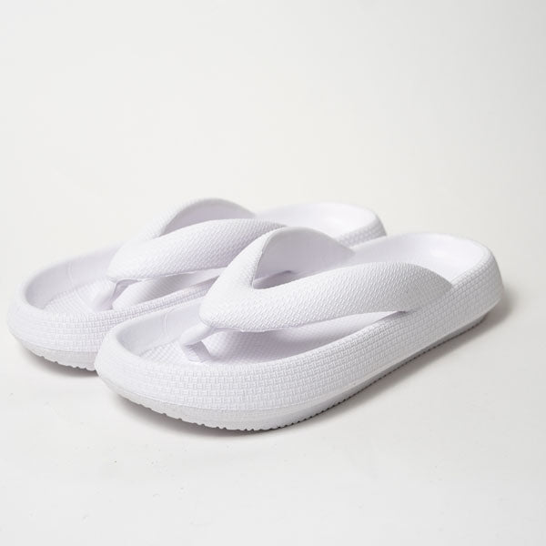 Platform thong slippers, unisex design, durable waterproof material for everyday summer footwear