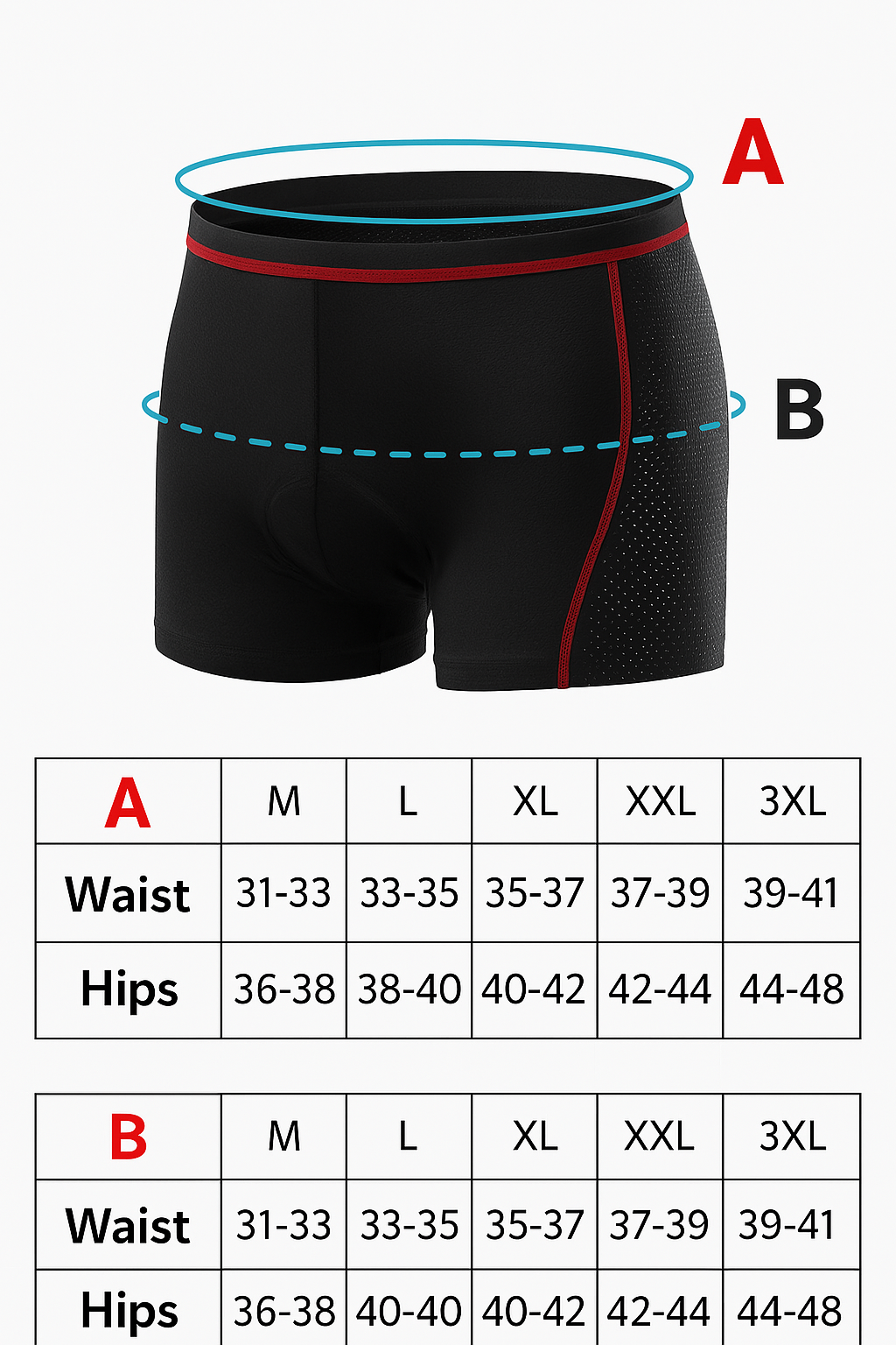 Luxe CloudFit padded cycling shorts with moisture-wicking fabric for superior comfort & ergonomic support, blue.