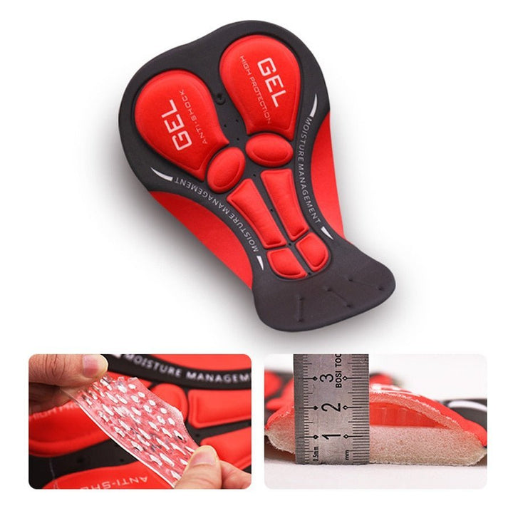 Red CloudFit unisex cycling shorts, luxuriously padded for anti-shock comfort & optimal ergonomic support.