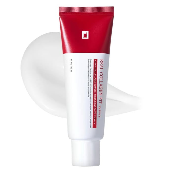 Unisex Collagen Cream Face Mask for youthful, radiant skin. Anti-aging Korean beauty skincare treatment.