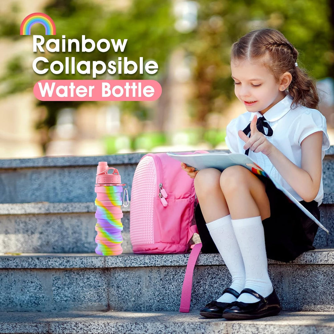 Unisex portable collapsible silicone bottle, versatile for active men and women on the go.