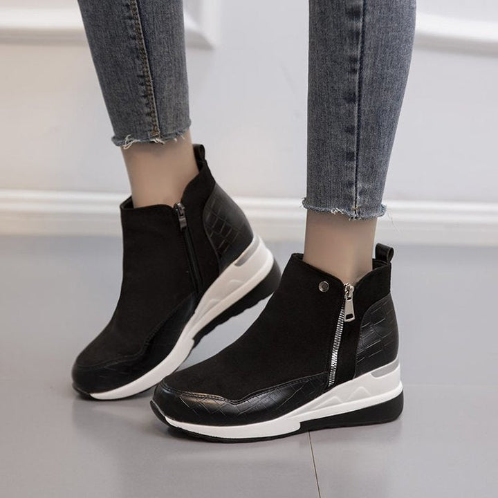 Durable unisex mid-top sneakers, engineered with orthopedic support & premium materials for lasting comfort and style.