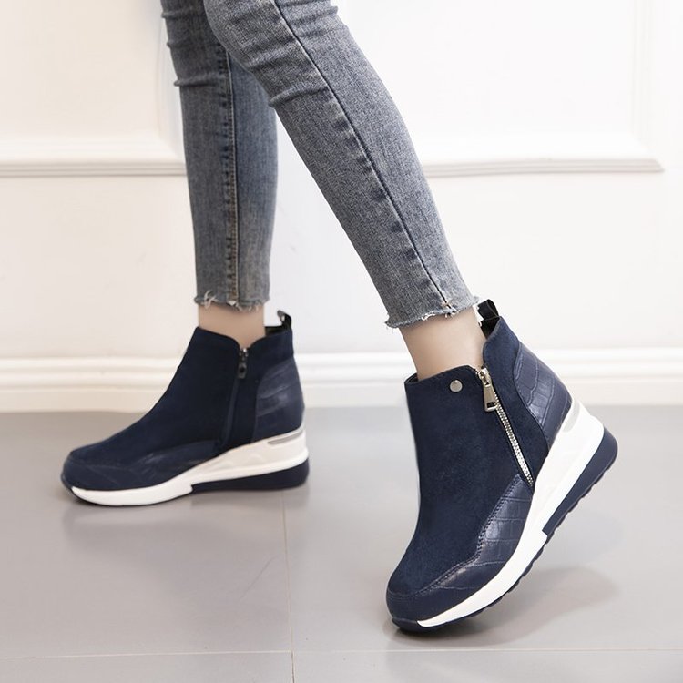 Everyday unisex comfort sneakers, mid-top design with orthopedic support for active lifestyles & shock absorption.