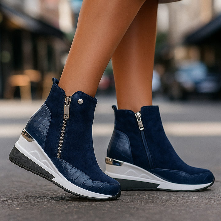 Stylish Unisex Mid-Top Sneakers, designed for ultimate comfort with orthopedic cushioning, perfect for casual outfits.