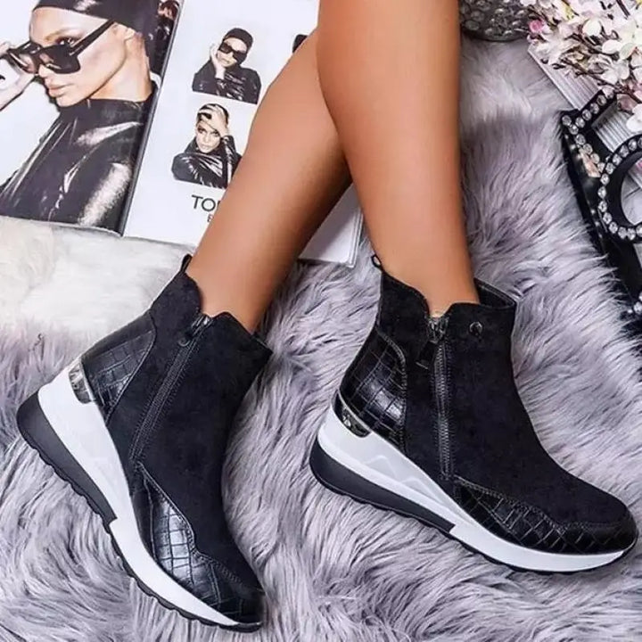 Comfortable Mid-Top Sneakers, a unisex orthopedic footwear choice with a stylish aesthetic & superior foot support.