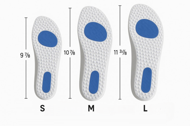 ComfortPlus gel insoles providing superior arch support & shock absorption for daily wear in any shoe type.