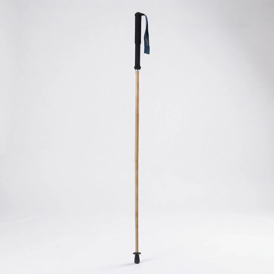 Lightweight collapsible trekking pole for hikers. Compact folding design, ideal for travel & trail walking.