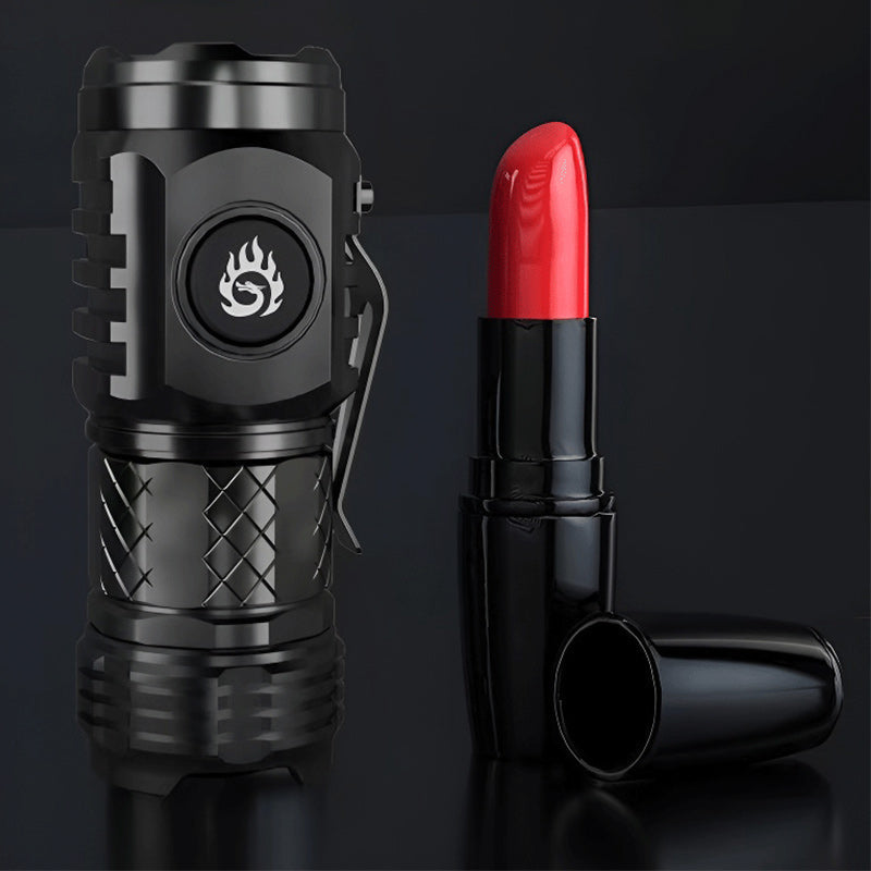 Powerful compact LED torch, rechargeable and waterproof, ideal for emergency preparedness.
