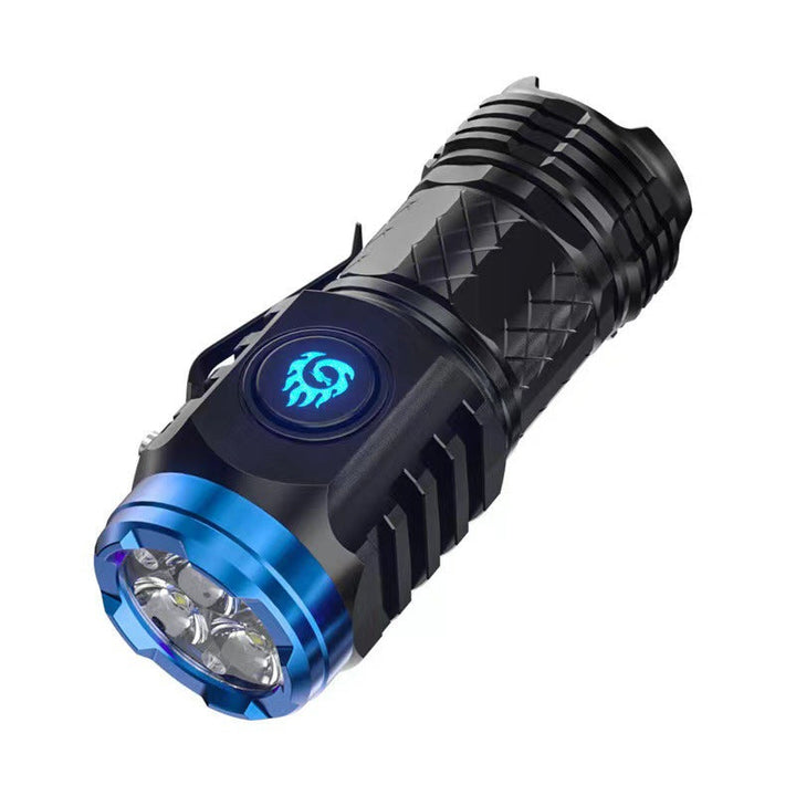 Waterproof compact flashlight, durable outdoor gear for emergencies & everyday carry, unisex design.