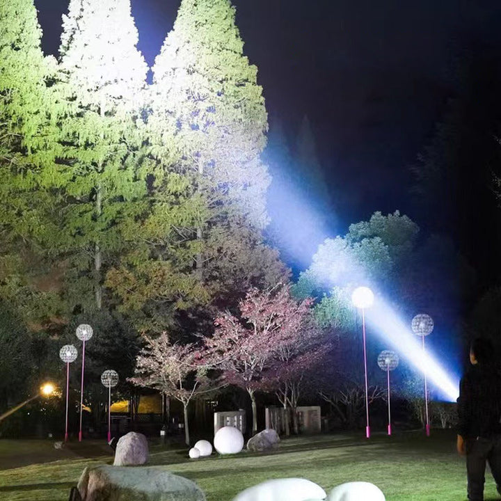 Durable compact LED flashlight, rechargeable for camping, hiking & home emergencies.