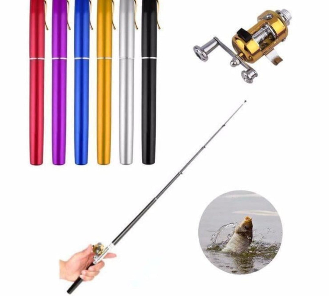 Compact TravelCast fishing rod and reel set, perfect for portable angling fun.