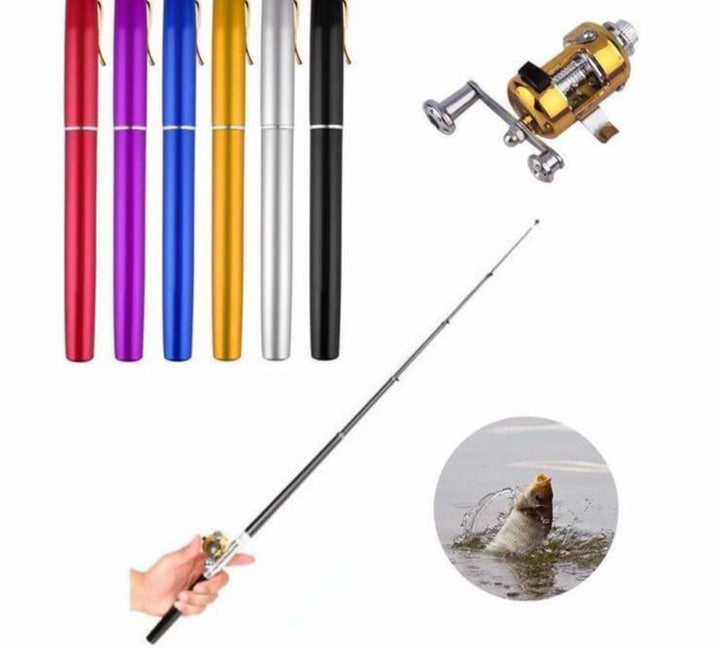Compact TravelCast fishing rod and reel set, perfect for portable angling fun.