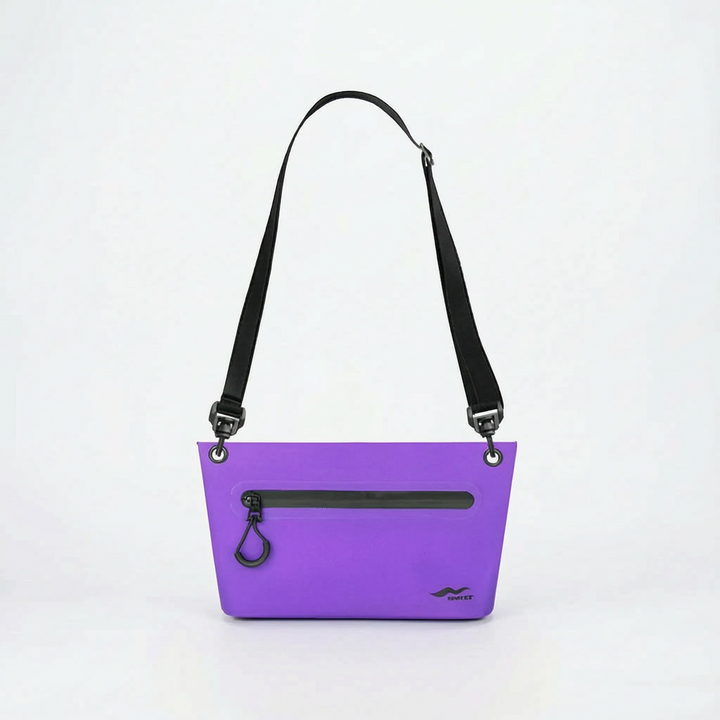 Vibrant multi-color dry bag, water-resistant & compact for diverse outdoor adventures.