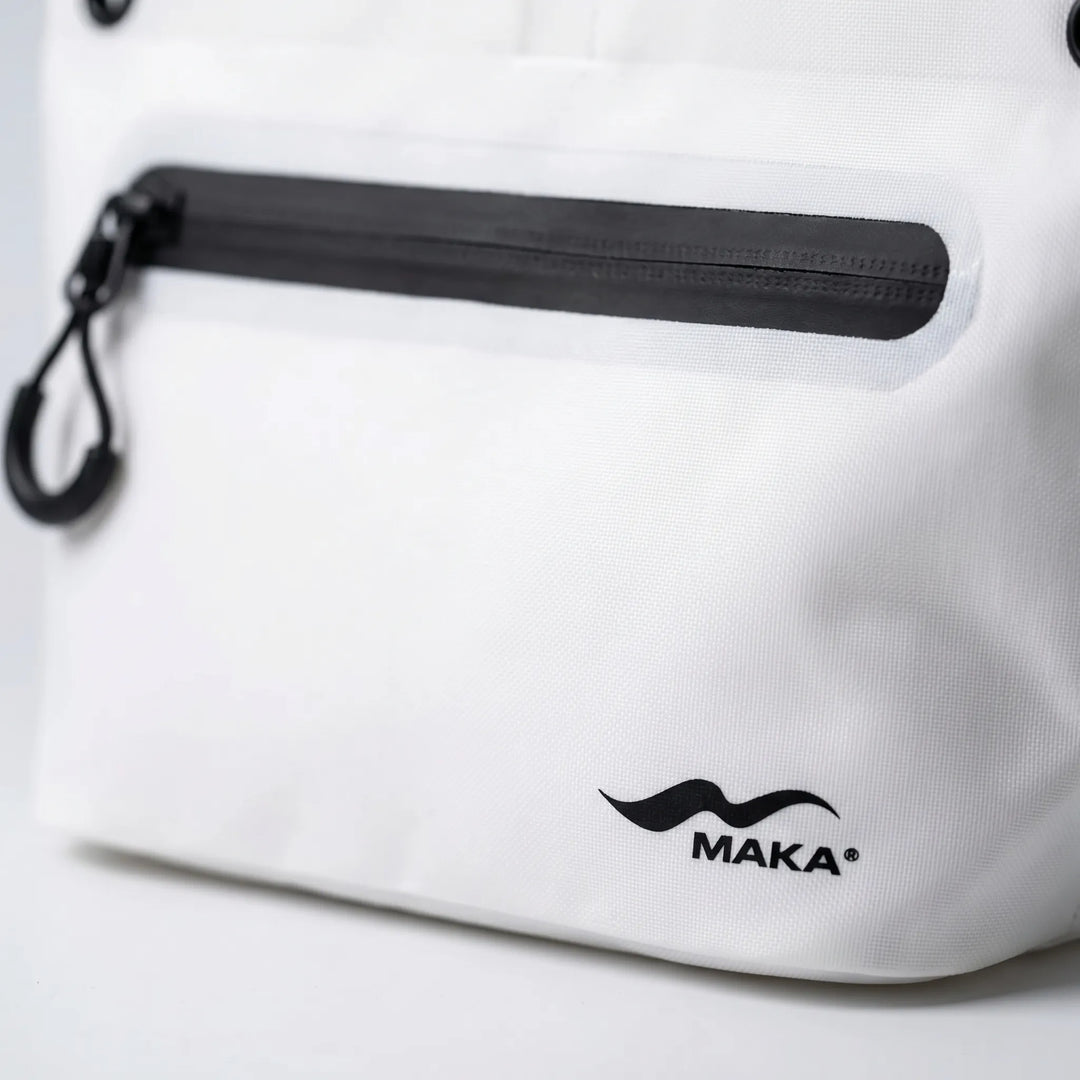 Multi-color water-resistant dry bag, ideal for beach, hiking, and travel essentials carrier.