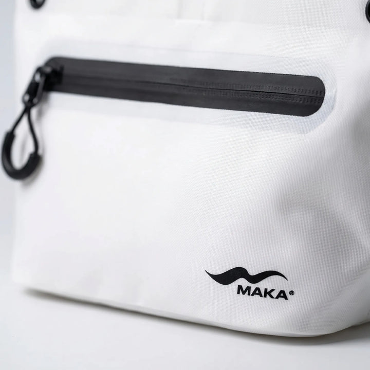 Multi-color water-resistant dry bag, ideal for beach, hiking, and travel essentials carrier.
