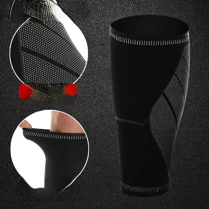 Everyday unisex compression calf sleeves. Promotes circulation, reduces muscle fatigue, and provides pain relief for legs.
