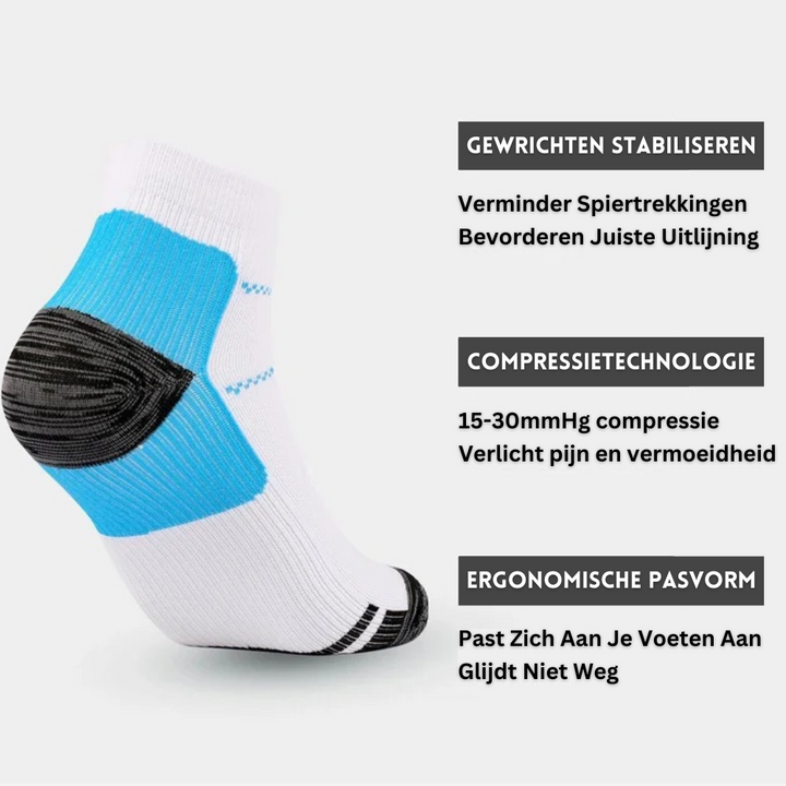 Daily wear compression socks, anti-fatigue, ideal for standing jobs & long hours.