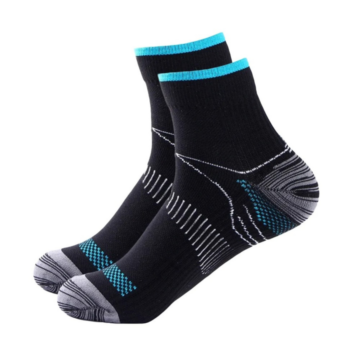 Wellness compression socks for everyday leg comfort, anti-swelling, and foot support.
