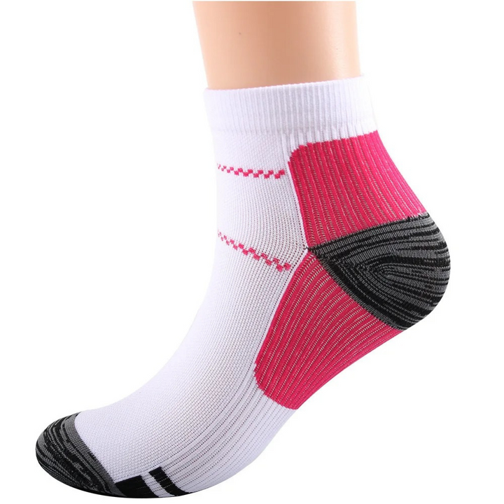 Therapeutic compression socks offering pain relief & robust support for daily foot & leg wellness.