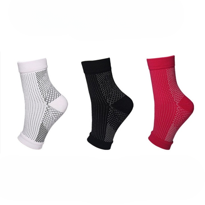 Travel compression socks to prevent swelling & boost leg comfort.