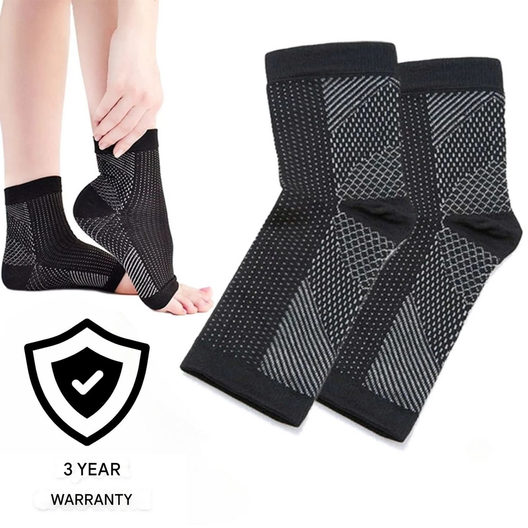 Daily wear compression socks for swelling relief & foot support.
