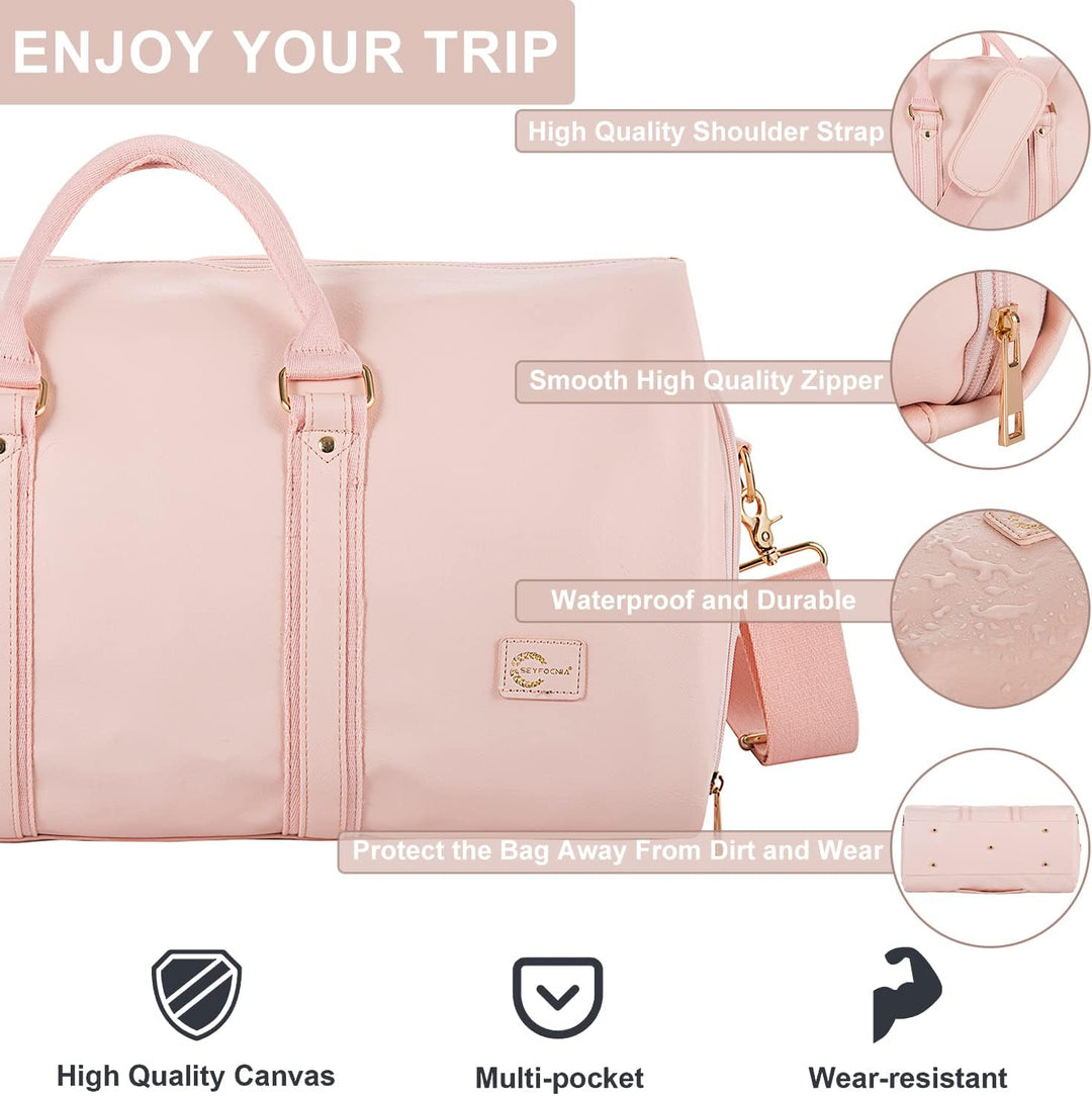 Essential weekender travel bag for unisex use, ensuring wrinkle-free clothing.