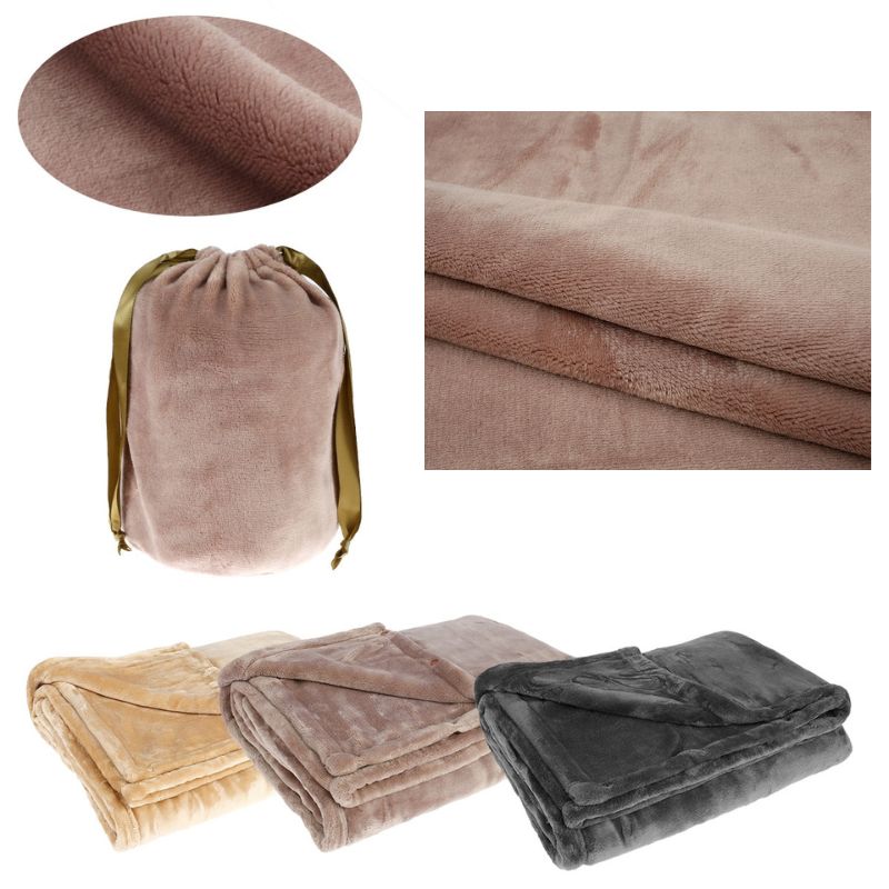Unisex cordless electric heated flannel blanket for portable warmth and cozy comfort.