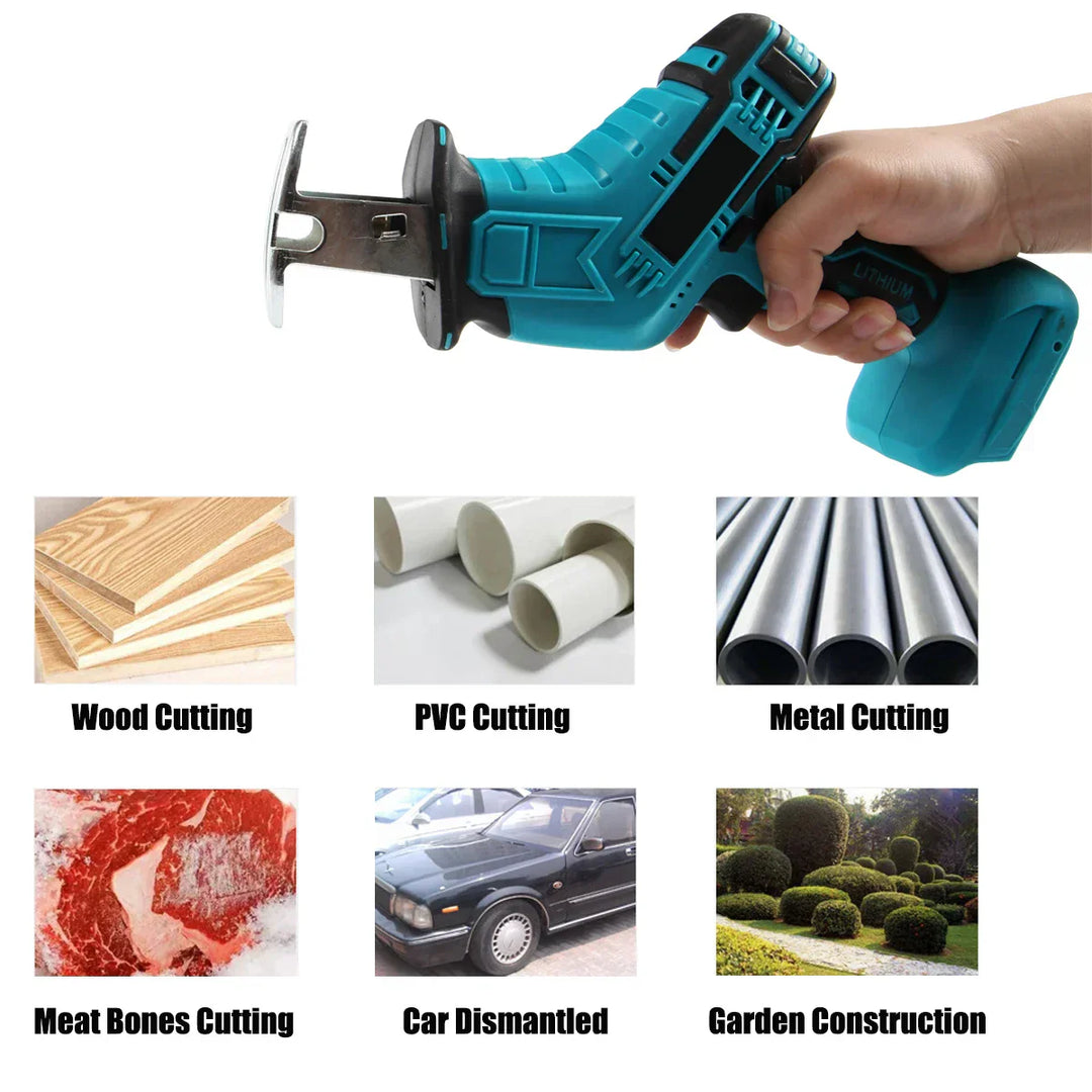Unisex Cordless Electric Reciprocating Saw for Wood & Metal